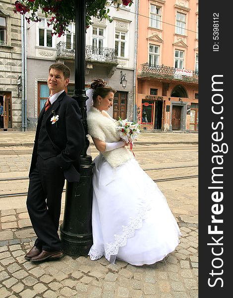 Wedding held in Lviv, Ukraine,. Wedding held in Lviv, Ukraine,