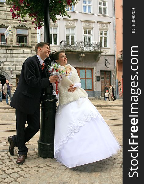 Wedding held in Lviv, Ukraine,. Wedding held in Lviv, Ukraine,