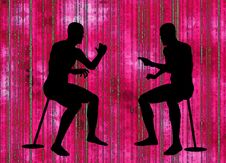 Man Shape Argument 2 Royalty Free Stock Image Man Shape Argument 2 Royalty Free Stock Image
