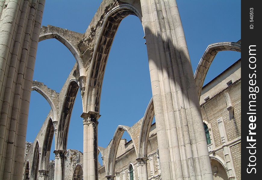 Remainings of Lisboa's Cathedral. Open to the sky... Literally. Remainings of Lisboa's Cathedral. Open to the sky... Literally.