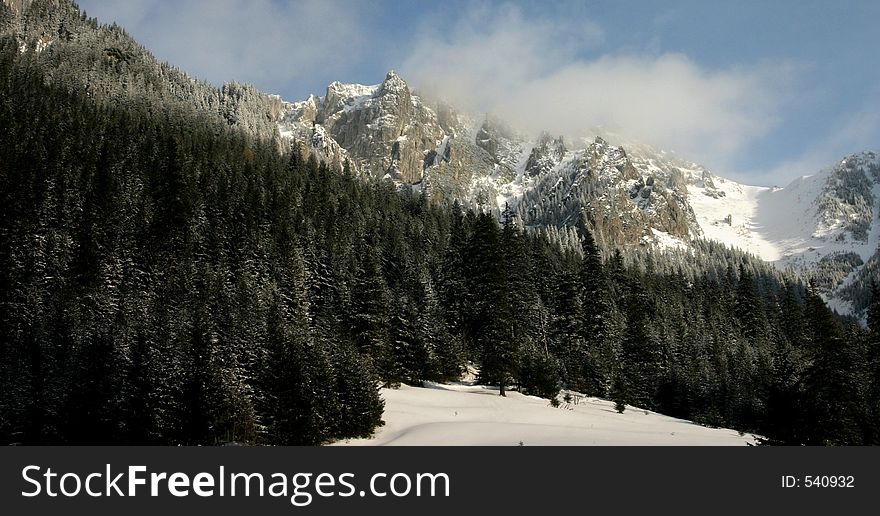 Tatra Mountains in winter. Tatra Mountains in winter