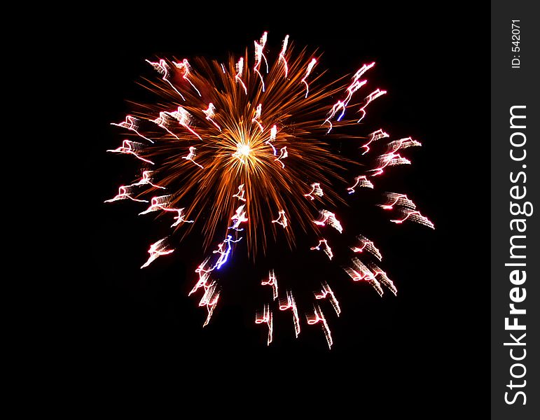 A picture to a firework
