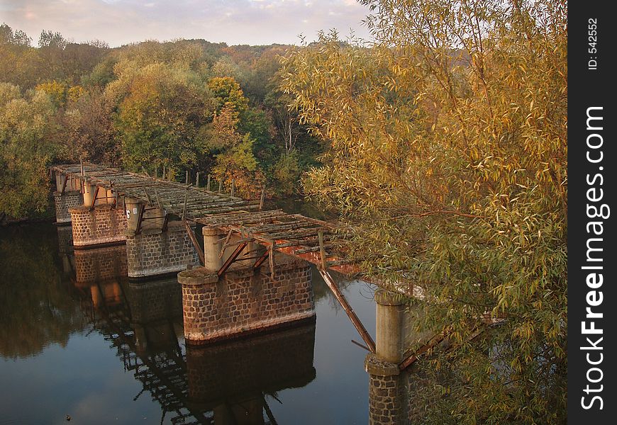 Old bridge through Southern Boug River