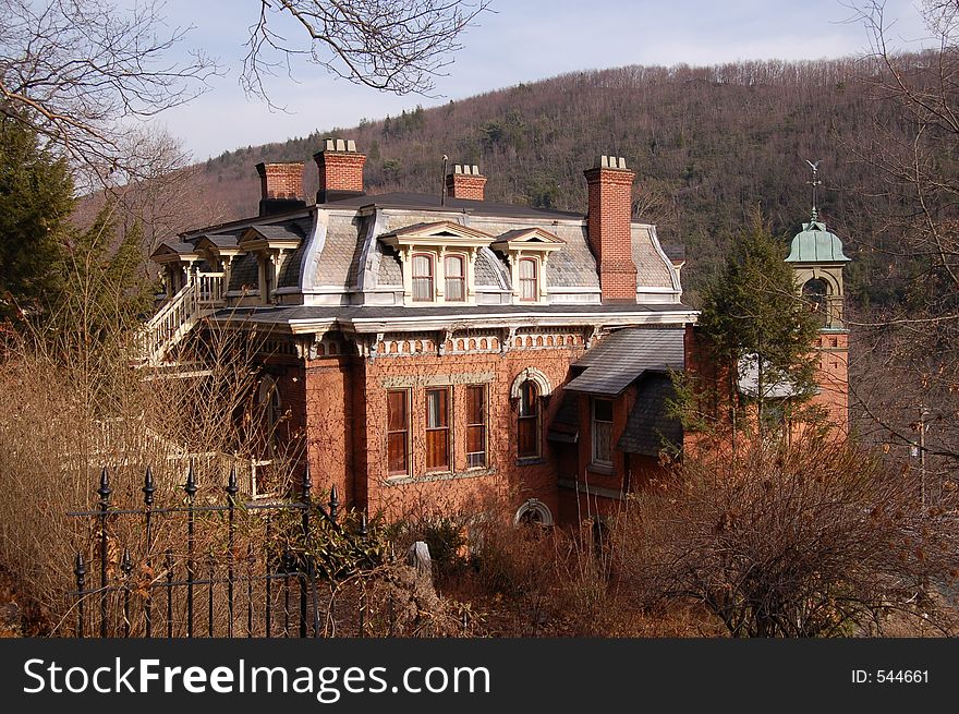 Back view of Harry Packer Mansion. Back view of Harry Packer Mansion.