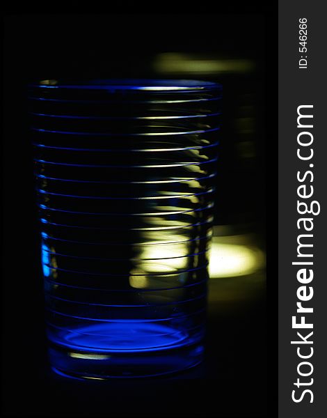 Drinking glasses effected by light. Drinking glasses effected by light