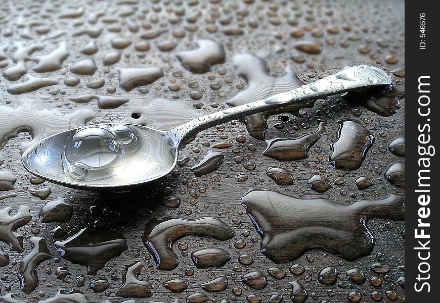 Teaspoon in the rain