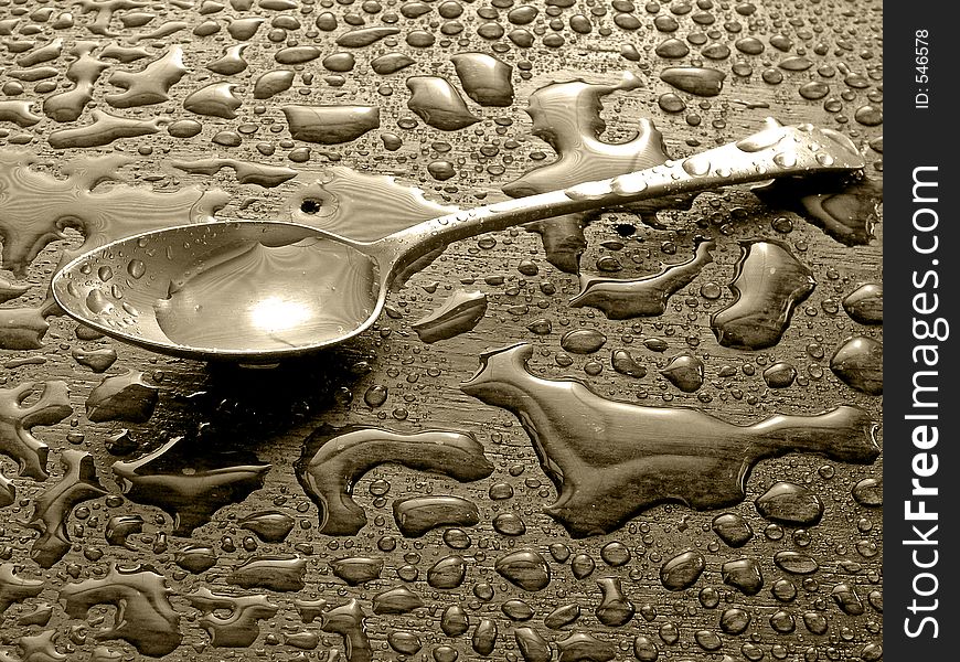 Teaspoon in the rain