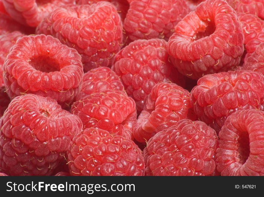 Fresh, red raspberries closeup. Fresh, red raspberries closeup