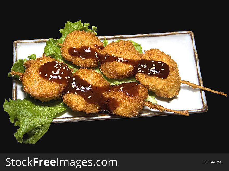 Deep fried scallops. Deep fried scallops