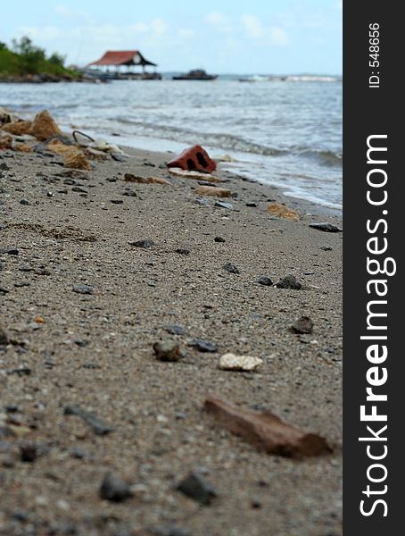 Sea shore of Ubin Island, Singapore. Sea shore of Ubin Island, Singapore.