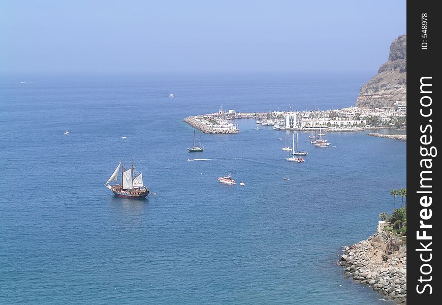 Beautiful Old Port on the edge of the Mediteranean. Beautiful Old Port on the edge of the Mediteranean.