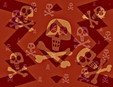 Dancing Skulls And Bones Royalty Free Stock Images Dancing Skulls And Bones Royalty Free Stock Images