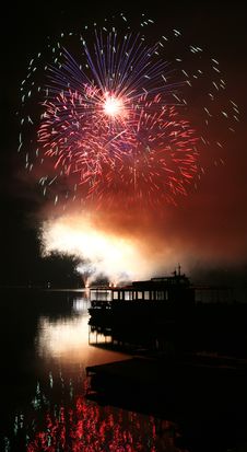 Fireworks Ignis Brunensis Stock Photography
