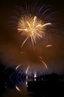Fireworks Ignis Brunensis Royalty Free Stock Photography