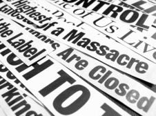New Paper Headlines Stock Image New Paper Headlines Stock Image