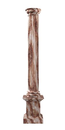 3d Rendered Illustration Of A Marble Column Royalty Free Stock Image