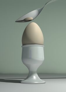 Egg In Eggcup Royalty Free Stock Image Egg In Eggcup Royalty Free Stock Image