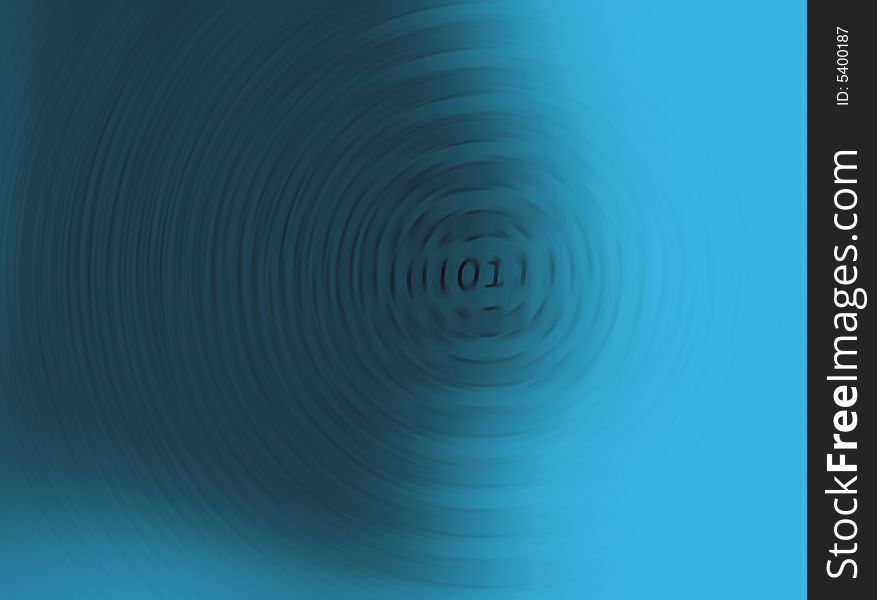 Conceptual image of spinning numbers on blue. Conceptual image of spinning numbers on blue