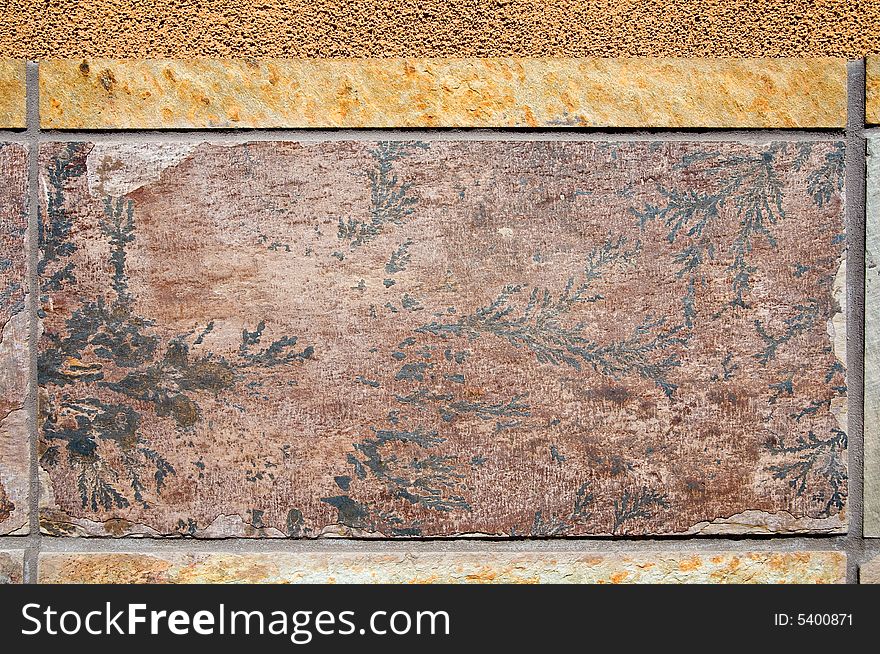 Colorful natural stone background with floral pattern. Colorful natural stone background with floral pattern