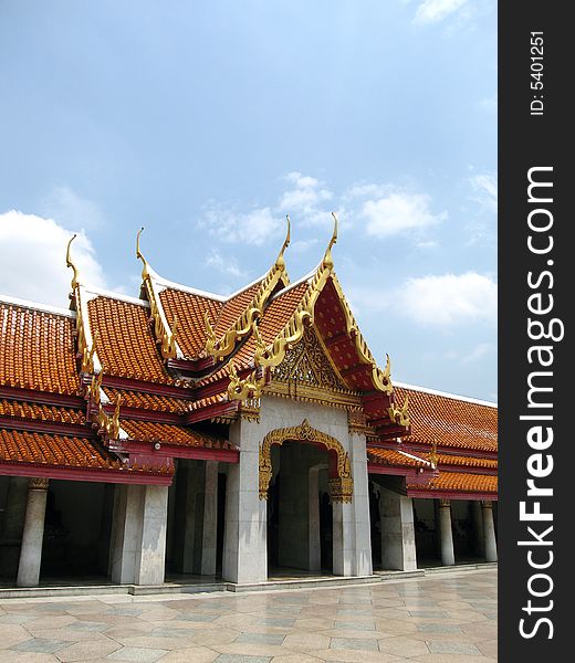 Thailand, Bangkok, Wat Benchamabophit (Marble Temple). Thailand, Bangkok, Wat Benchamabophit (Marble Temple)