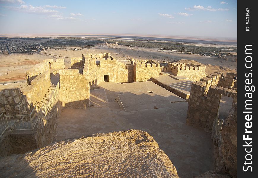 Ancient ruins in desert, Syria. Ancient ruins in desert, Syria