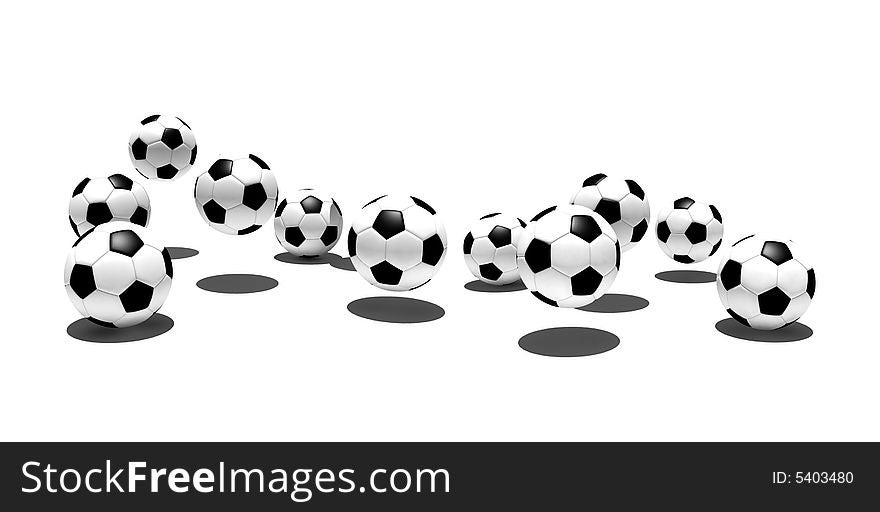 Isolated Soccer Balls