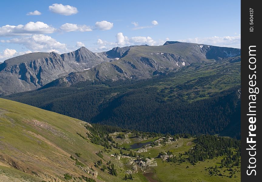 Summer along Trail Ridge Road - Rocky Mountain National Park. Summer along Trail Ridge Road - Rocky Mountain National Park