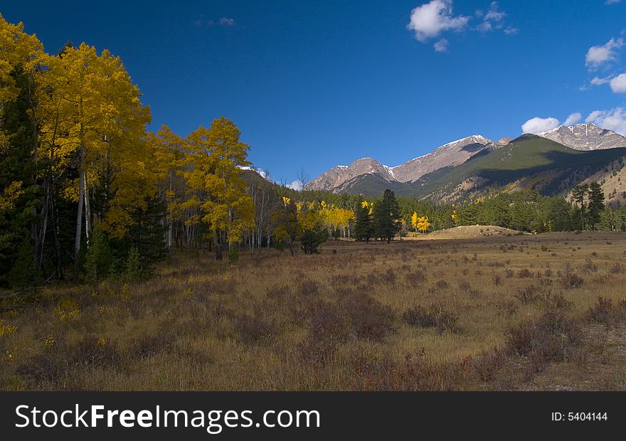 A view from Rocky Mountain National Park as the end of autumn nears. A view from Rocky Mountain National Park as the end of autumn nears.