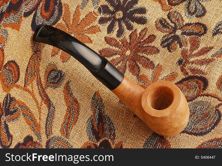 Old hand carved tobacco pipe