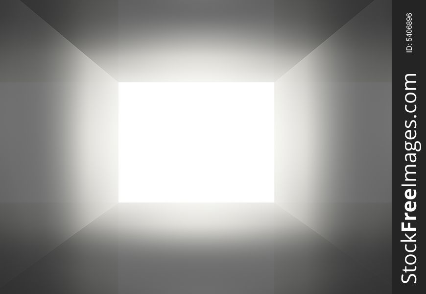 Conceptual abstract corridor - rendered in 3d. Conceptual abstract corridor - rendered in 3d
