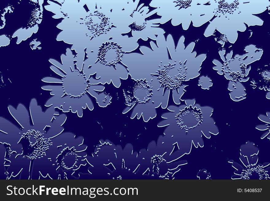 Abstract flower background-retro style design. Abstract flower background-retro style design