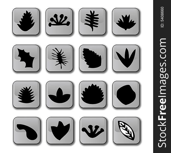 Glossy Leaf icons