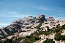 Landscape Of Montserrat Mountain, Catalonia Royalty Free Stock Photography