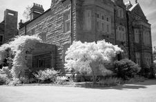 The Infrared Image Of A Church Ground Stock Images The Infrared Image Of A Church Ground Stock Images
