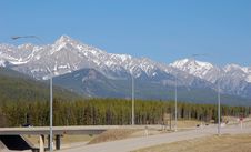 Mountain And Highway Stock Photography Mountain And Highway Stock Photography