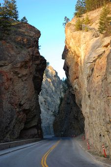 Road Through Canyon Stock Photo Road Through Canyon Stock Photo