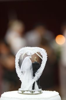 Plastic Bridegroom And Bride Royalty Free Stock Photo