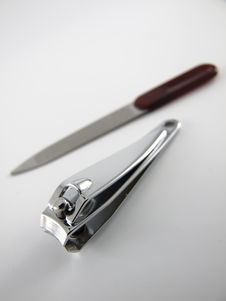Nail Clipper And Rasp Stock Photos Nail Clipper And Rasp Stock Photos