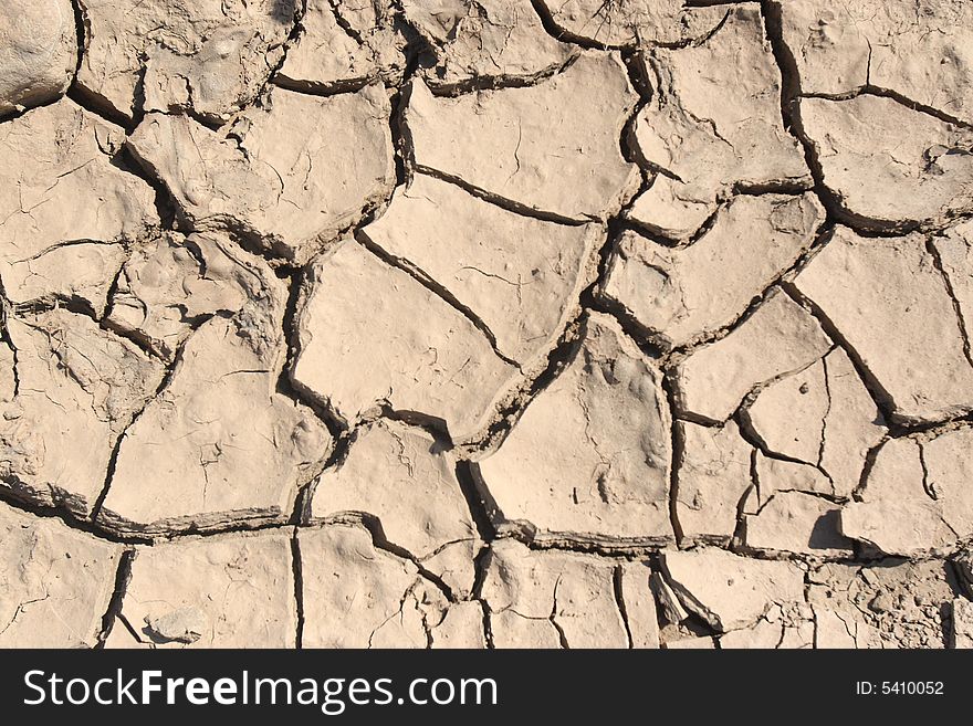 Background of a dry Dirt without a grass without water. Background of a dry Dirt without a grass without water