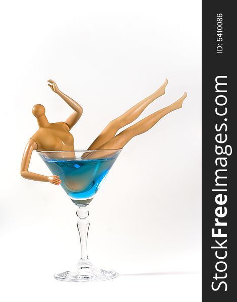 Doll In A Martini Glass