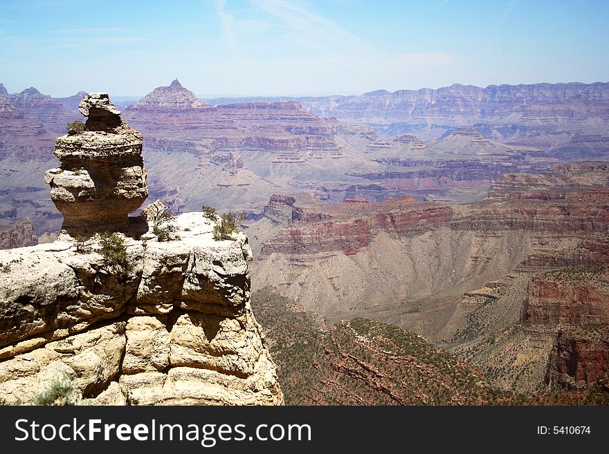 The Vast Majesty of the Grand Canyon of the Colorado River in Arizona. The Vast Majesty of the Grand Canyon of the Colorado River in Arizona