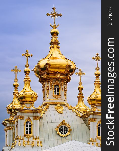 Orthodox church. Russia. St.-Petersburg. Petergof.
