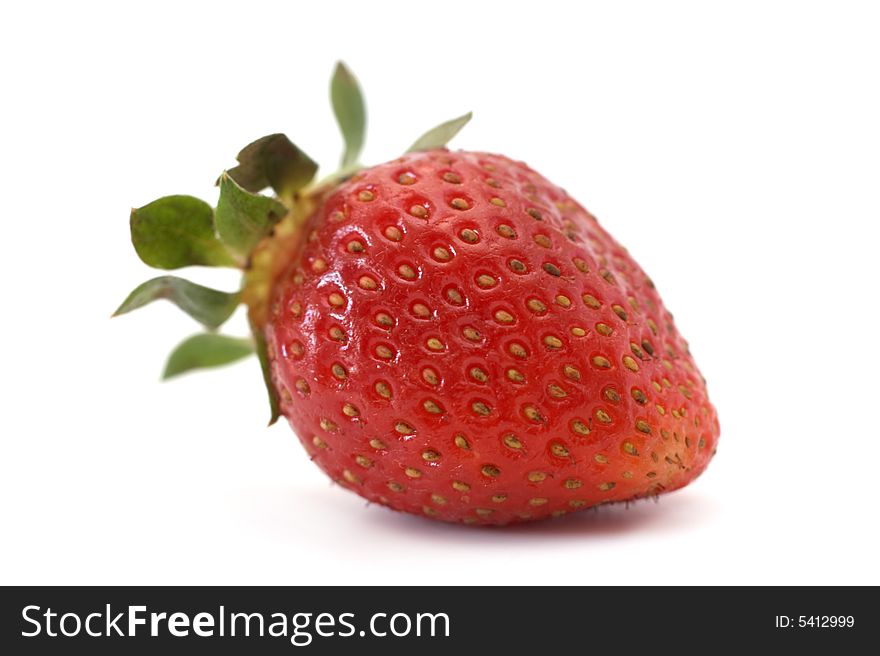 Fresh  strawberry on a white background