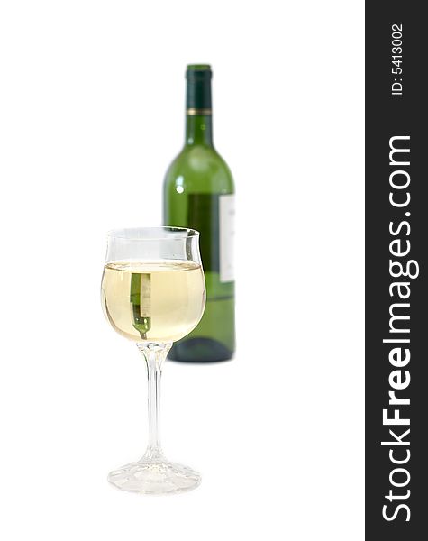 White Wine In A Glass