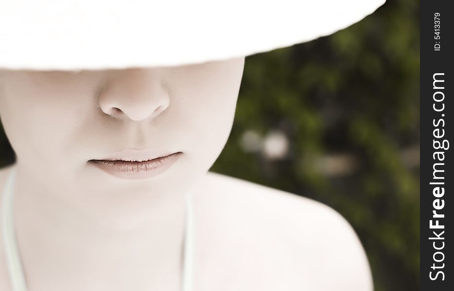 Young Woman Under The Hat