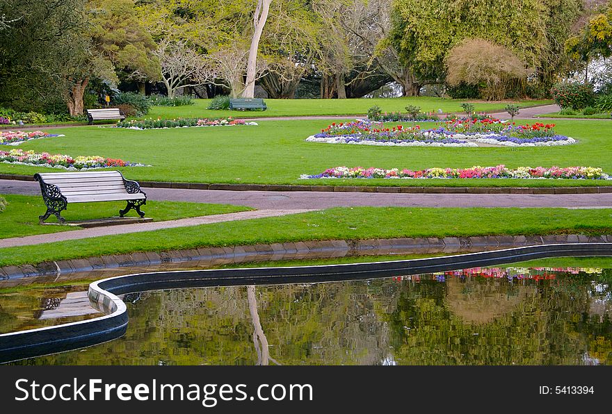 Bench in a garden