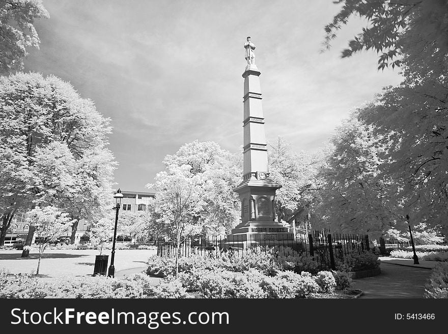 The city center park at downtown Morristown, New Jersey. The city center park at downtown Morristown, New Jersey