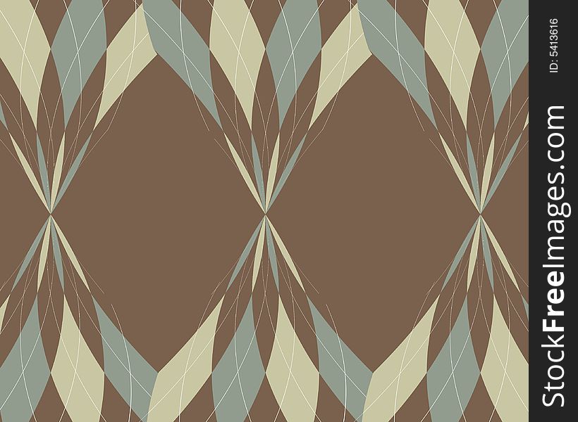 Distorted Argyle Border