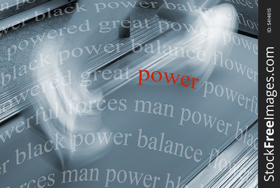 Conceptual image of words relating to power on abstract background. Conceptual image of words relating to power on abstract background