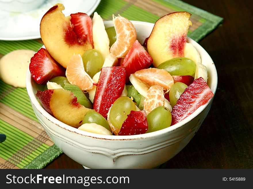 Variety of fresh natural fruits